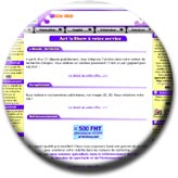 Services Web design : Cr�ation de sites Web statiques, anim�s, portails sp�cialis�s dans le spectacle ou l'�v�nementiel; Services R�f�rencement :R�f�rencement � prix exceptionnel sur des milliers de moteurs de recherche, r�f�rencement specialis� dans le domaine du spectacle et de l'�v��nementiel; Services Formation & coaching : Coaching Internet & Web Marketing des agences artistiques, des entreprises du spectacle, des maisons de production, des artistes...